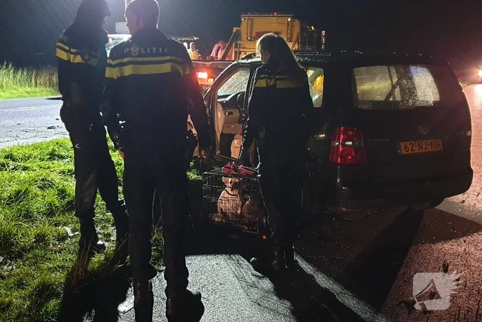 Twee personen bekneld bij zwaar ongeval