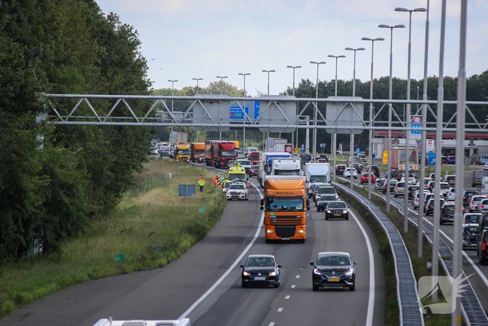 Enorme file na kop-staart aanrijding