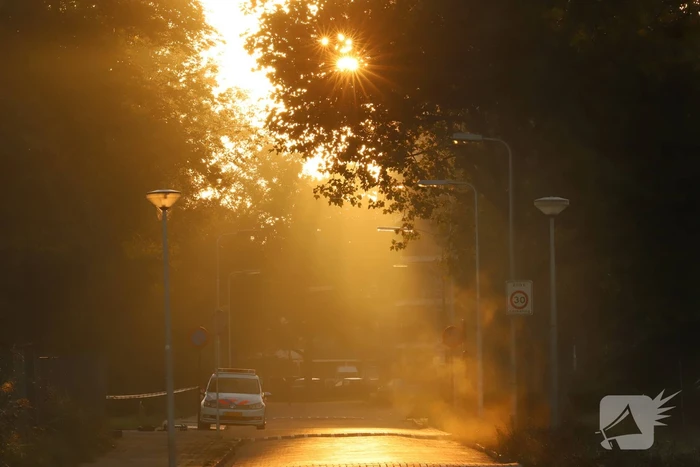 Leegstaand flatgebouw in brand gestoken