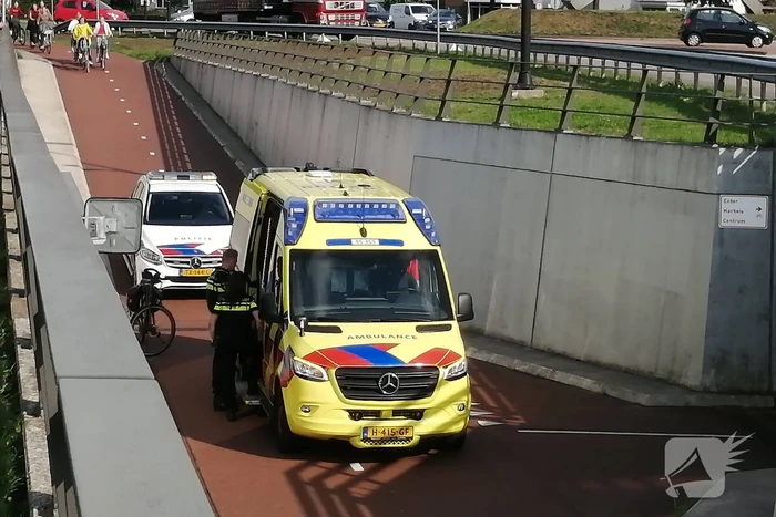 Fietser komt ten val