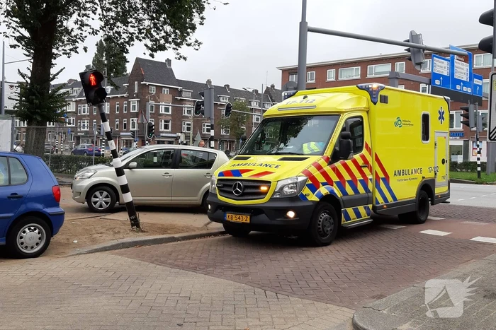 Automobilist rijdt verkeerslicht omver