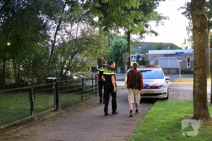 Auto ramt hekwerk hondenuitlaatplek