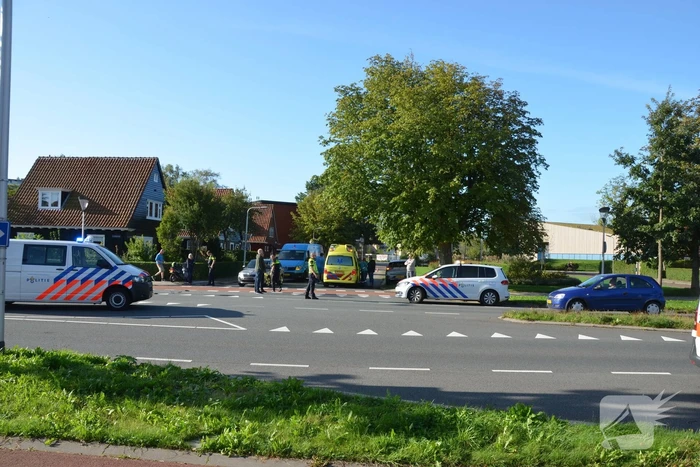Scooterrijder gewond na botsing met auto