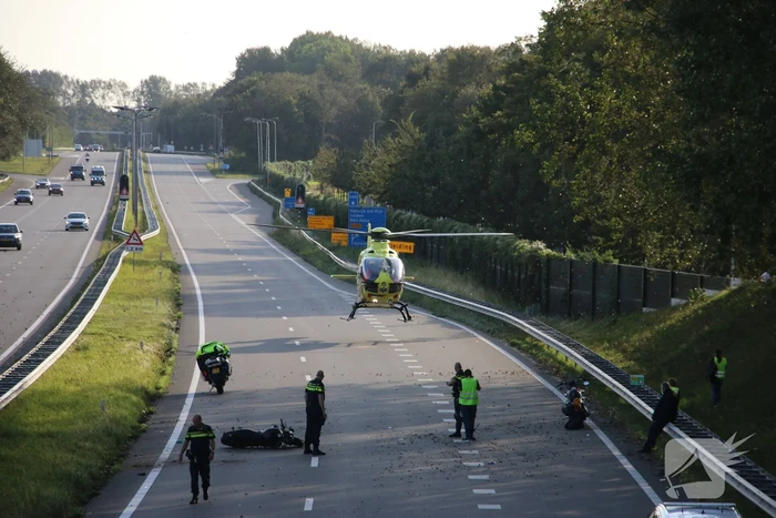 Motorrijder zwaargewond na ongeval