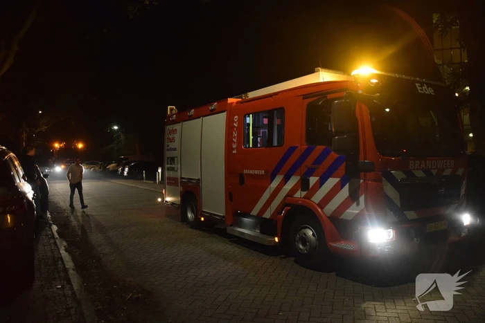 Brand in keuken van flatwoning