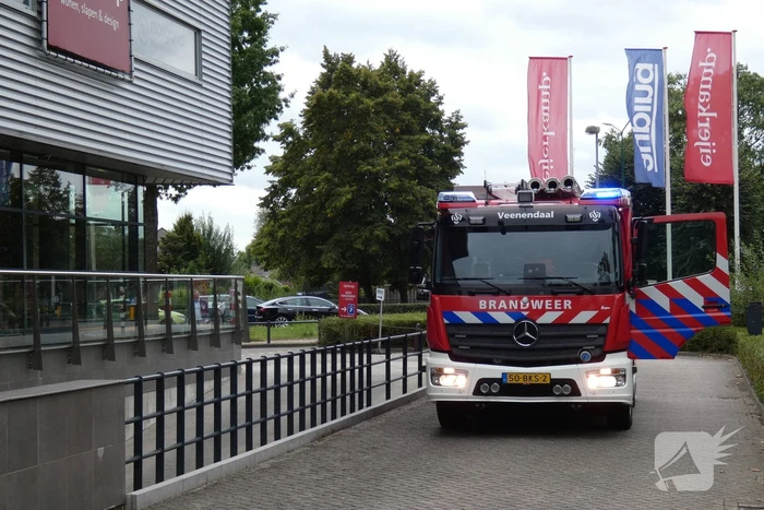 Autobrand in parkeergarage