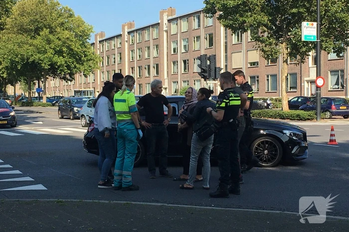 Flinke schade na botsing op kruising