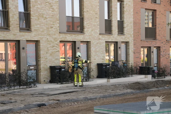 Gaslek ontstaan tijdens bestratingswerkzaamheden