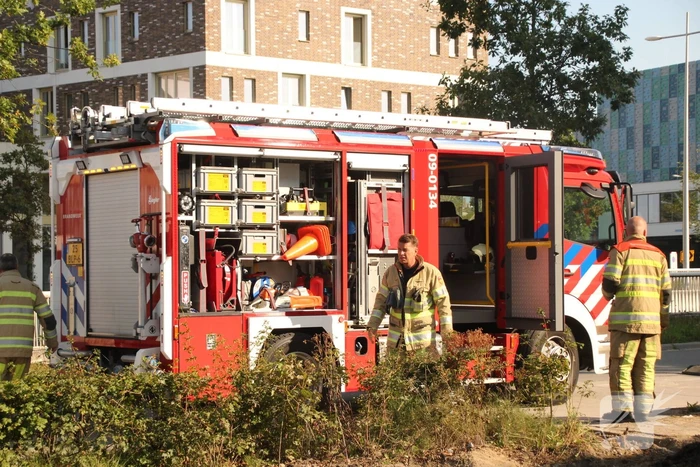 Gaslek ontstaan tijdens bestratingswerkzaamheden