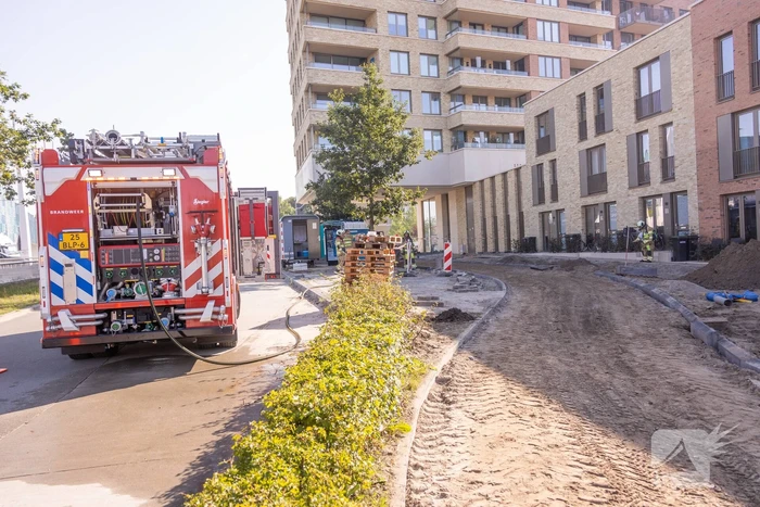 Gaslek ontstaan tijdens bestratingswerkzaamheden