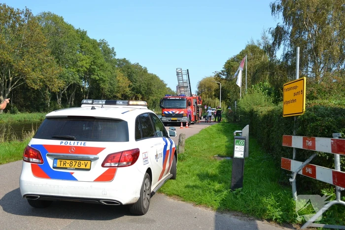 Tuinhuis volledig uitgebrand