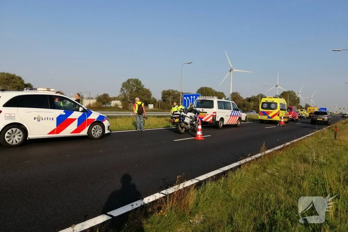 Veel schade na kop-staart botsing