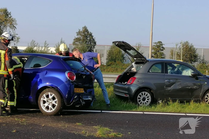 Veel schade na kop-staart botsing