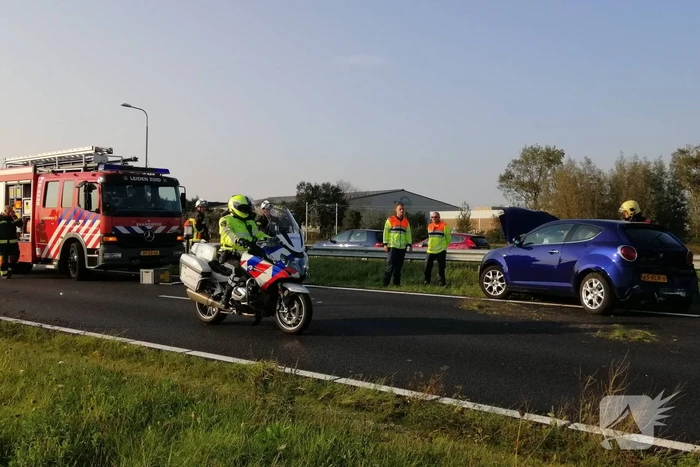 Veel schade na kop-staart botsing