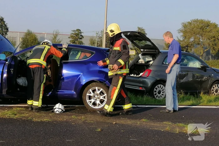 Veel schade na kop-staart botsing