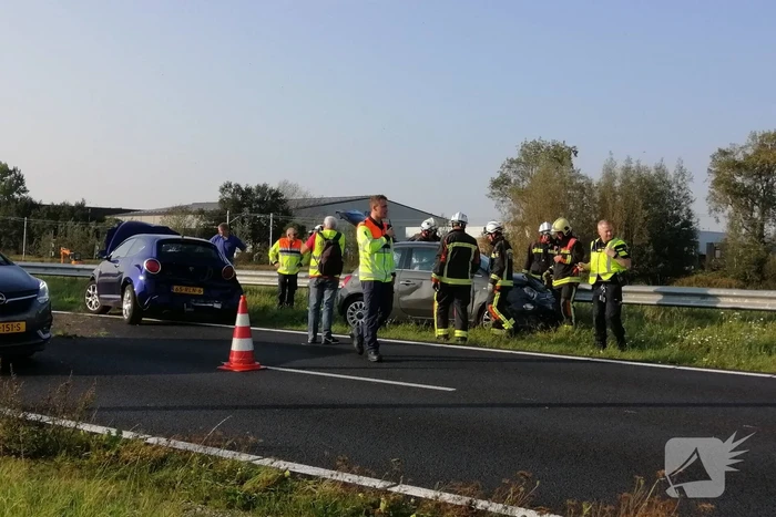 Veel schade na kop-staart botsing