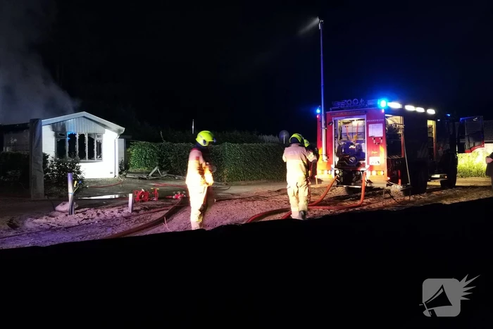 Flinke uitslaande brand in chalet
