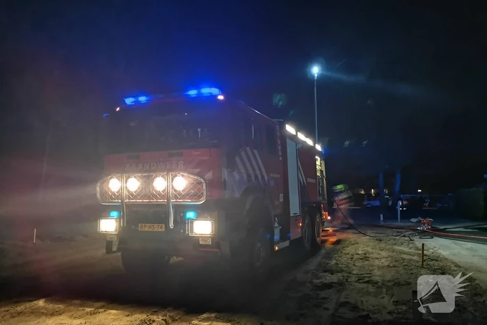 Flinke uitslaande brand in chalet