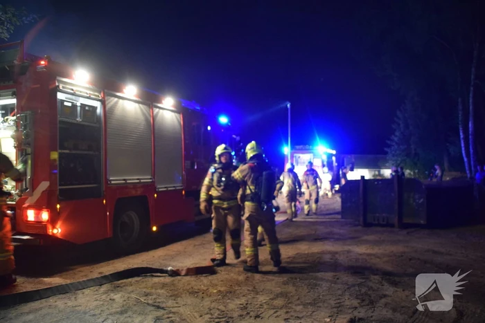 Flinke uitslaande brand in chalet