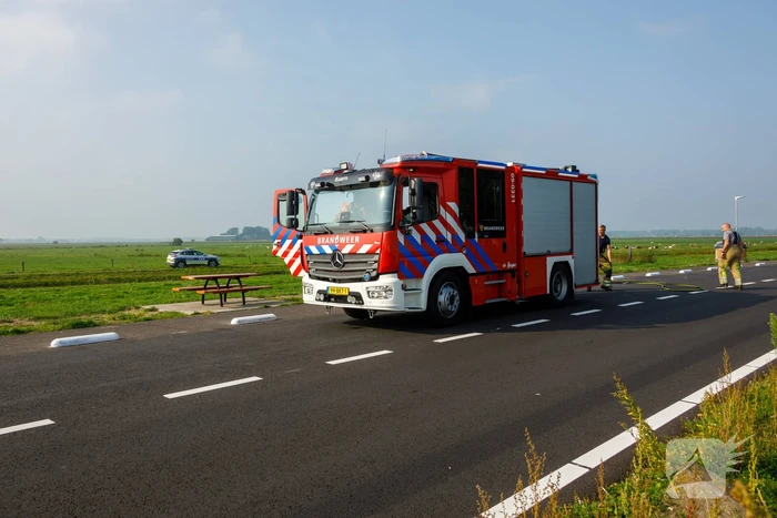 Brandende barbecue-resten snel geblust
