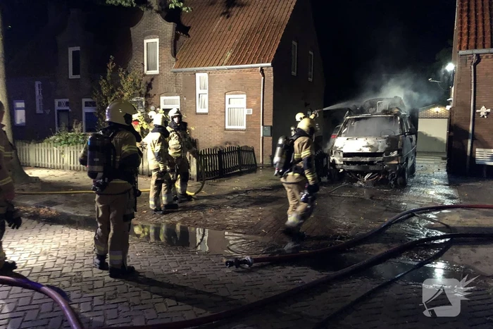 Camper verwoest door brand