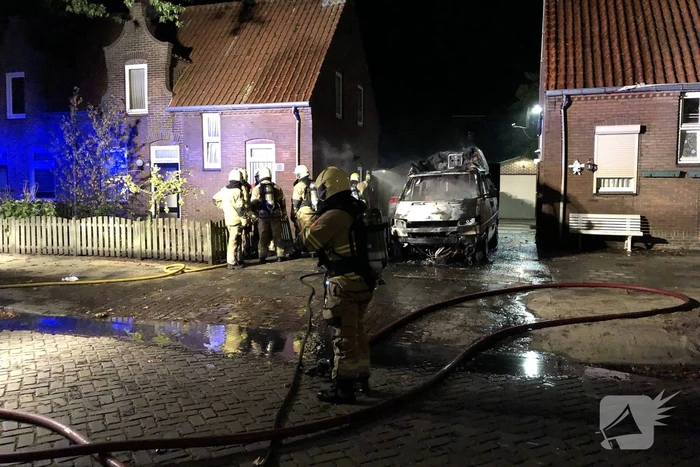Camper verwoest door brand