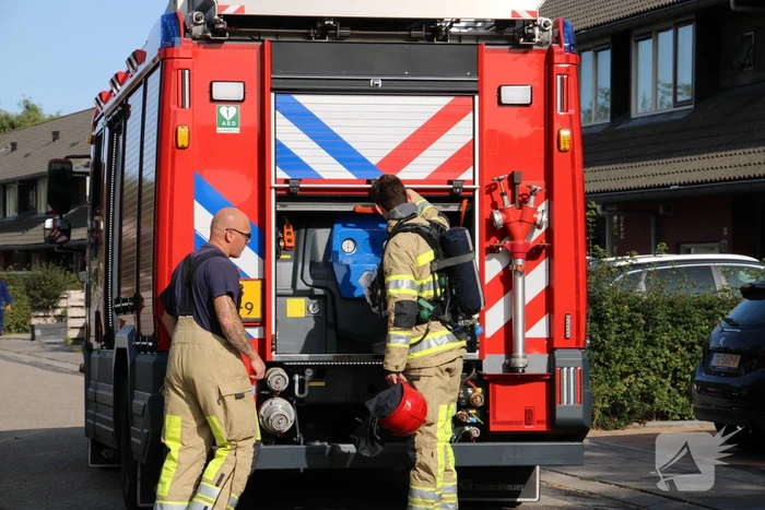 Brand in puincontainer snel gedoofd