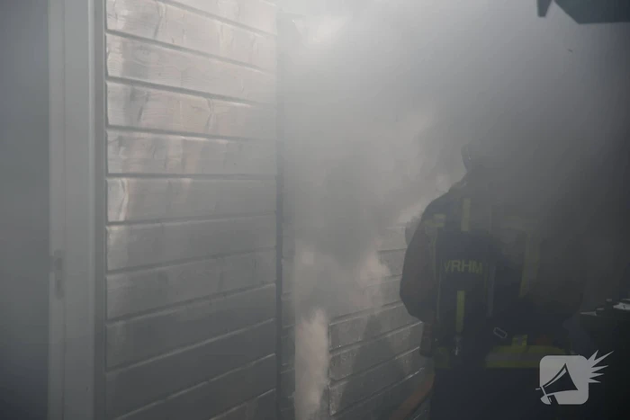 Brand in achtertuin van woning