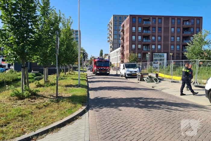 Gasleiding gesprongen op sloopterrein