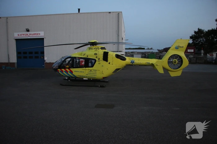 Traumahelikopter trekt veel bekijks
