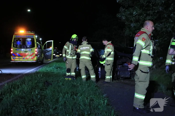 Persoon gewond na eenzijdige aanrijding