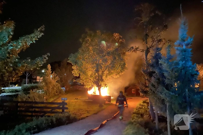 Flinke buitenbrand snel onder controle