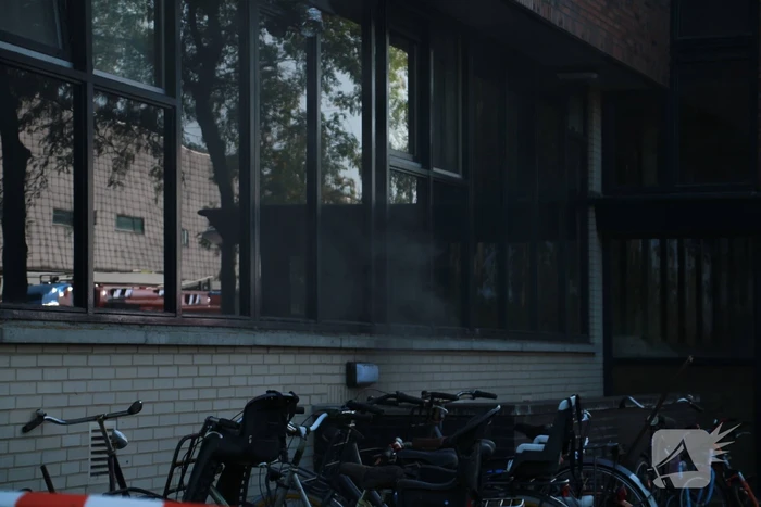 Flinke rookontwikkeling bij brand in kelder