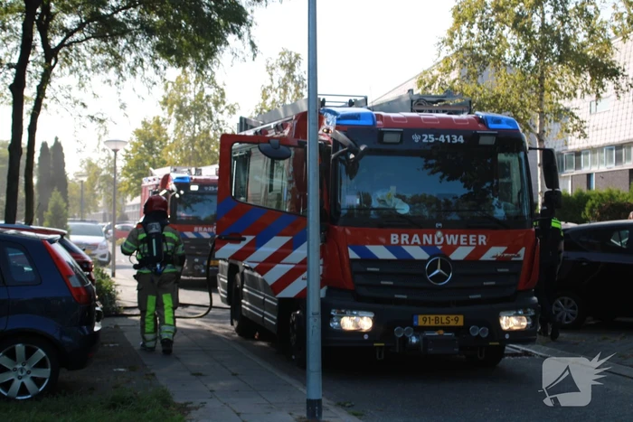 Flinke rookontwikkeling bij brand in kelder