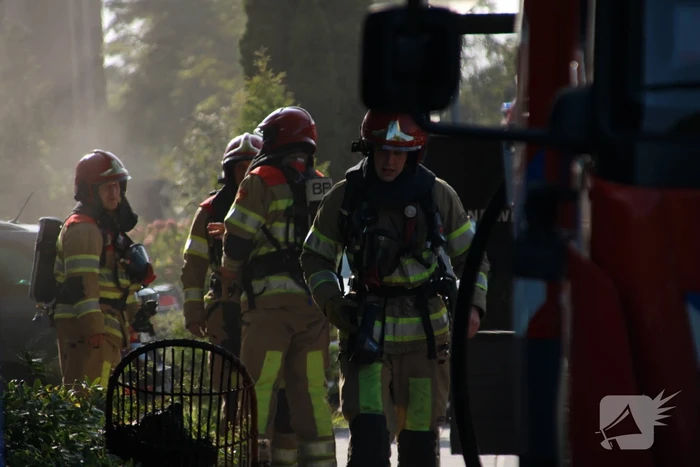 Flinke rookontwikkeling bij brand in kelder