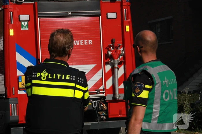 Flinke rookontwikkeling bij brand in kelder