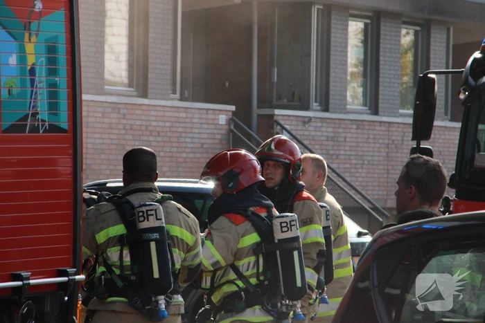Flinke rookontwikkeling bij brand in kelder