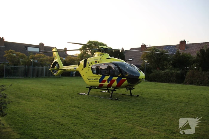 Traumahelikopter landt voor incident