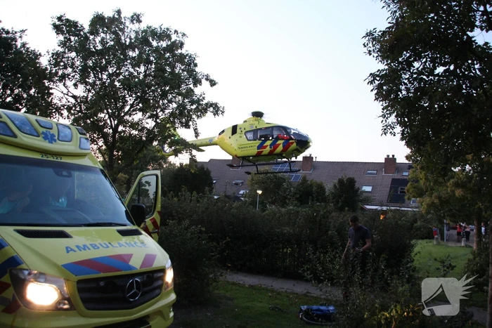 Traumahelikopter landt voor incident