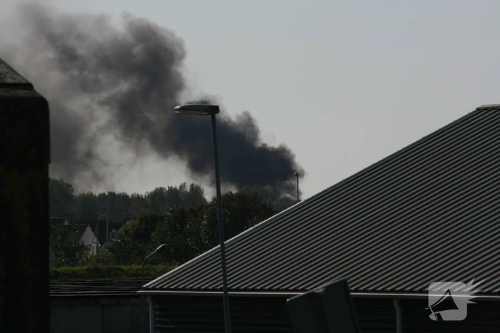 Brug in Quelderduyn gaat in vlammen op
