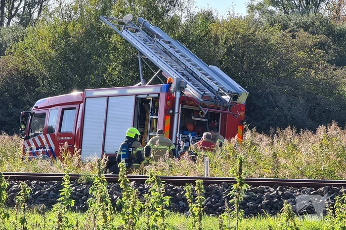 Brug in Quelderduyn gaat in vlammen op