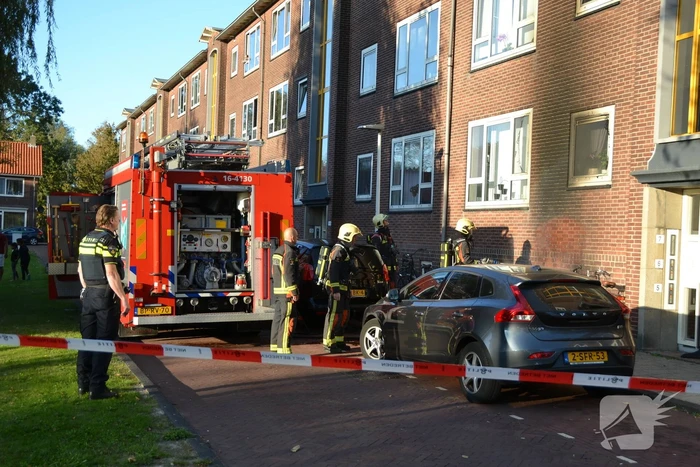 Appartementen beschadigd door scooterbrand