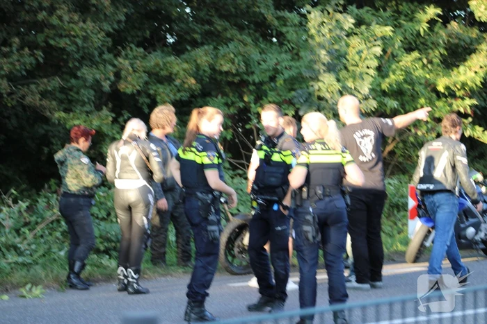 Motorrijder gewond na val