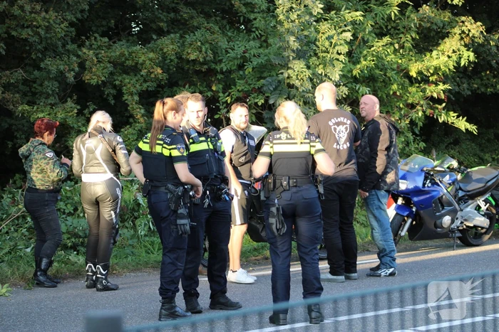 Motorrijder gewond na val