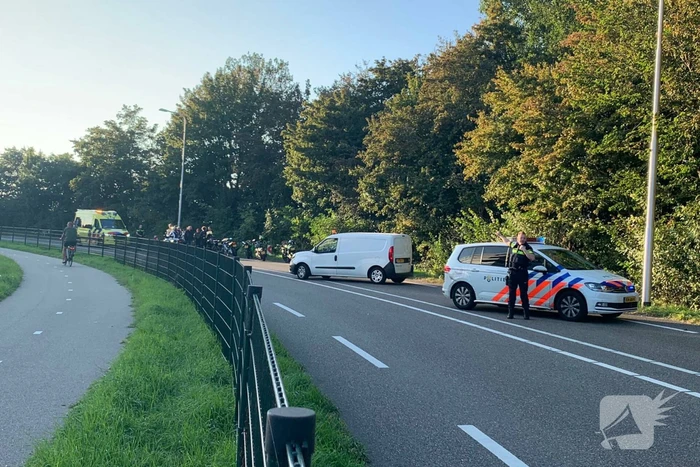 Motorrijder gewond na val