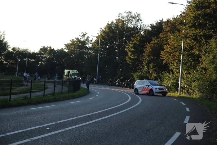 Motorrijder gewond na val