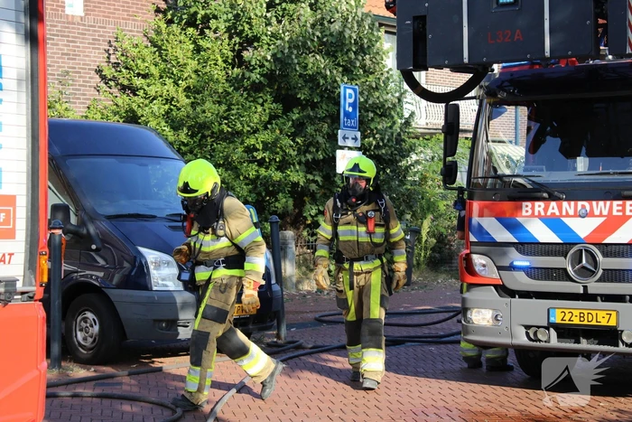 Vermoedelijk asbest vrijgekomen bij brand op dak van woning