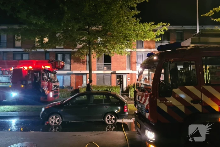 Personen en hond met klachten bij brand
