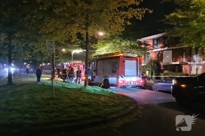 Personen en hond met klachten bij brand
