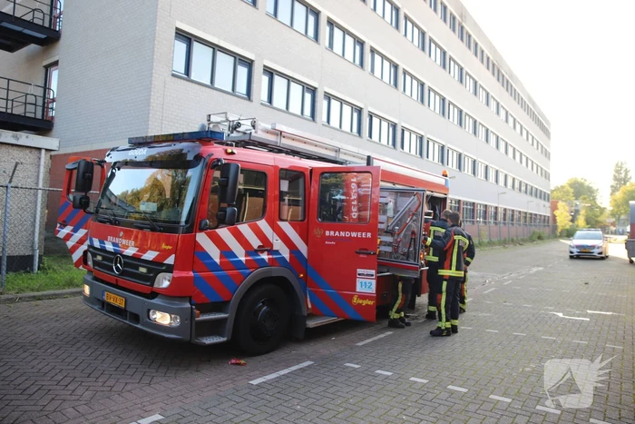 Flinke rookontwikkeling door brand in berg hooi